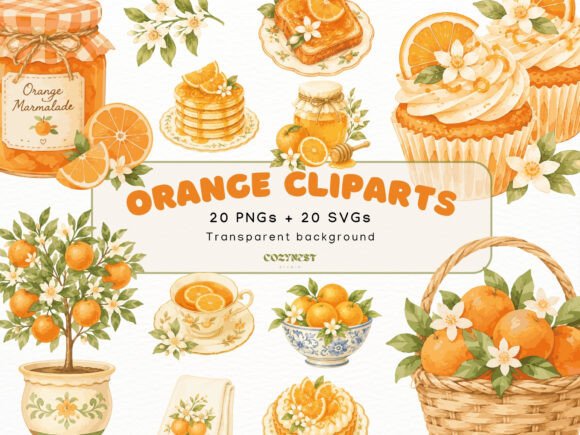 Download Orange Watercolor Cliparts Mediterranean - Premium Resources