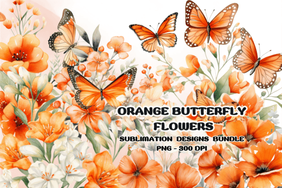 Download Orange Flower Watercolor Clipart - Premium Resources