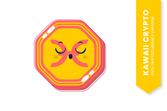 Download Holo Cute Face Kawaii Orange Crypto - Orange Collection