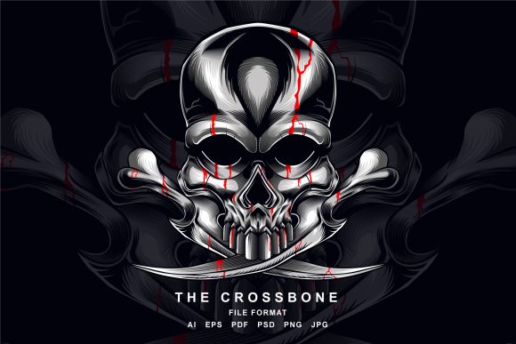 Download The Cross Bone Skull Vector Illustration - Skull vector Collection