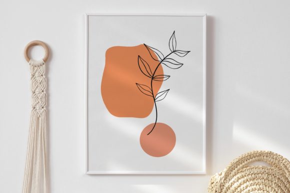 Download Printable Wall Art, Abstract Leafs Wall - Abstract Collection